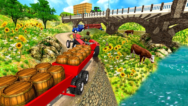 Tractor Trolley Farming Game