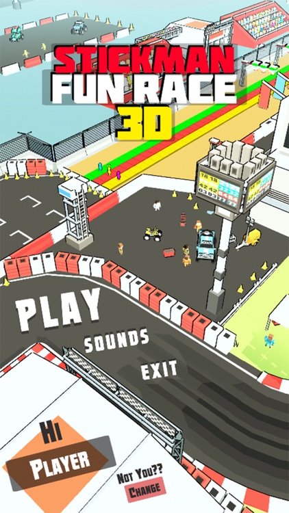 Stickman Fun Race 3D screenshot-4