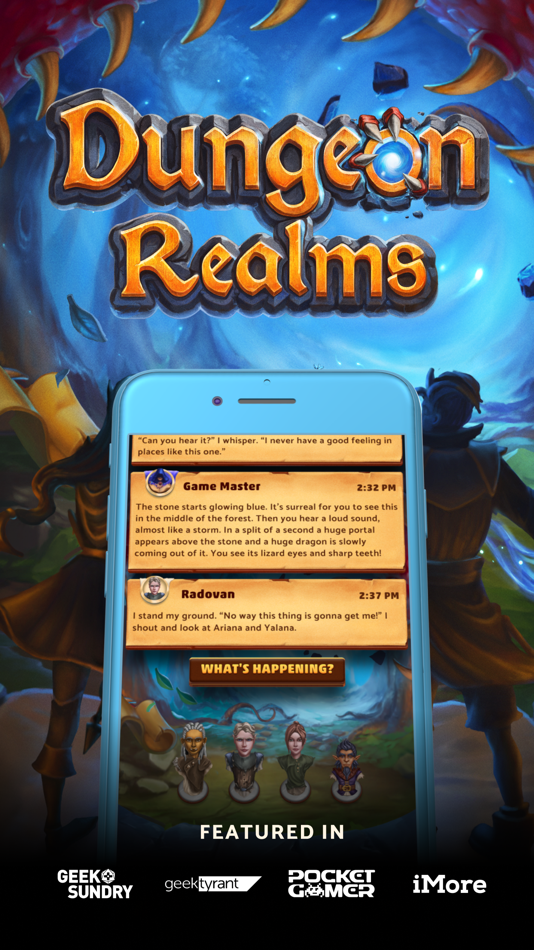#1. Dungeon Realms: Chat & Roll (iOS) 由: Fireball Inc.