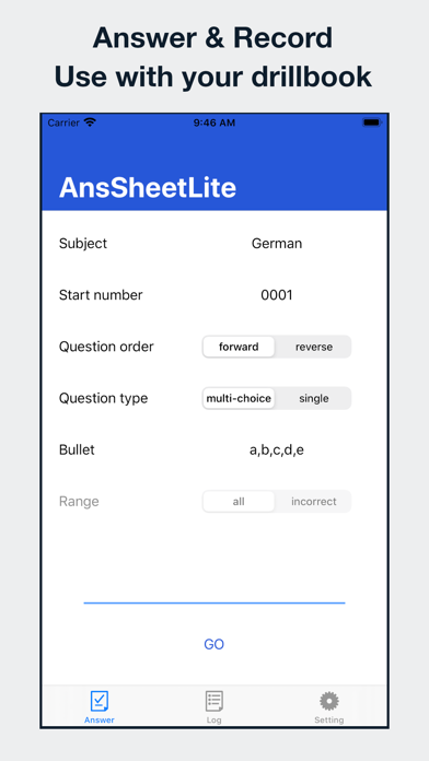 Screenshot #1 pour AnsSheet Lite