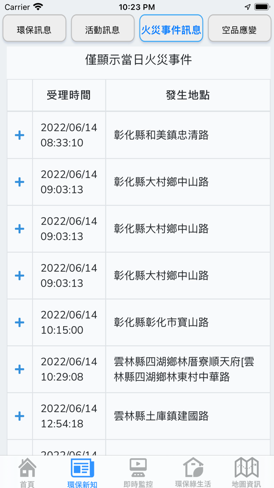 #2. 雲林縣環境資訊整合APP (iOS) 由: Wang I Chuan