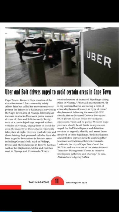 Taxi Magazine Screenshot