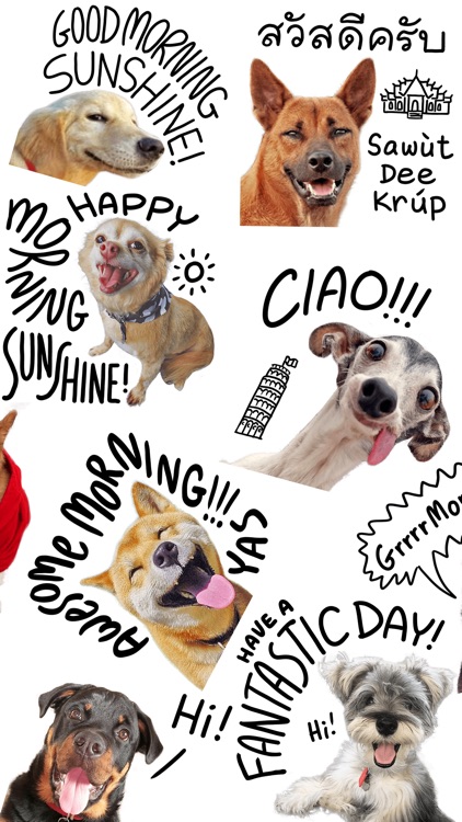 Good Morning Dogs Stickers screenshot-3