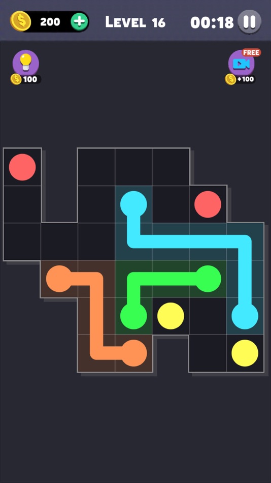 #7. Same Color: Connect The Dots (iOS) Podle: INDIEZ GLOBAL PTE. LTD.