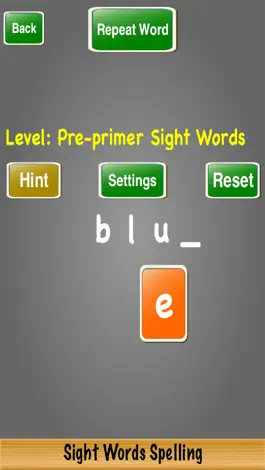 Game screenshot Sight Words Spelling hack