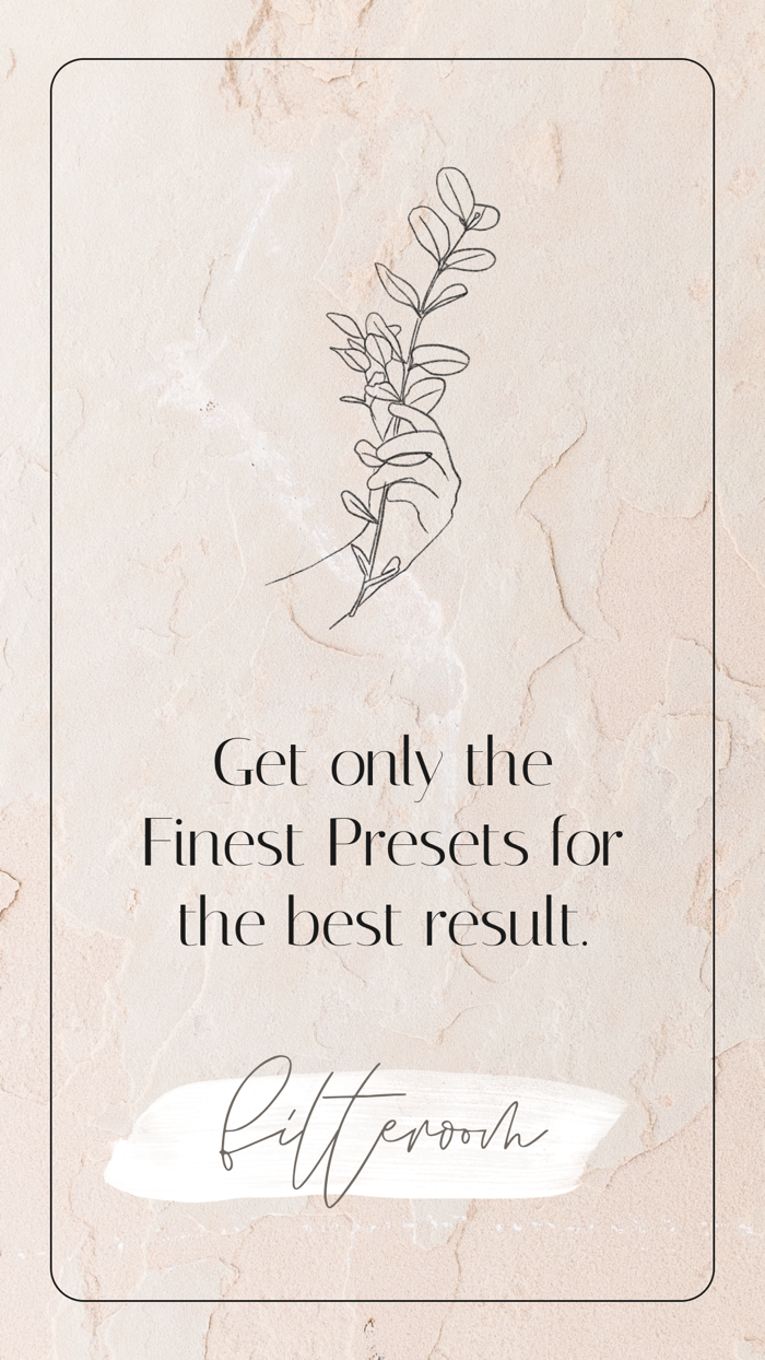 Photo Presets and Video Filters