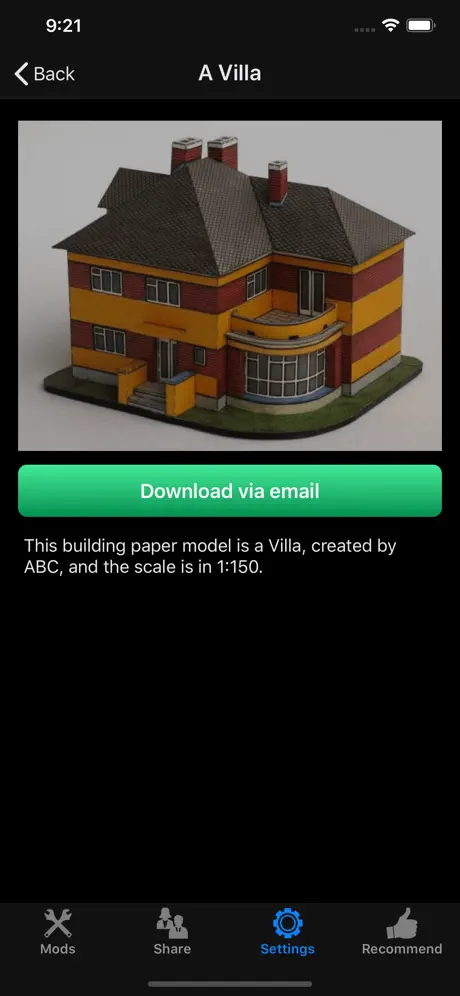 Simple Paper Model- Tiny House