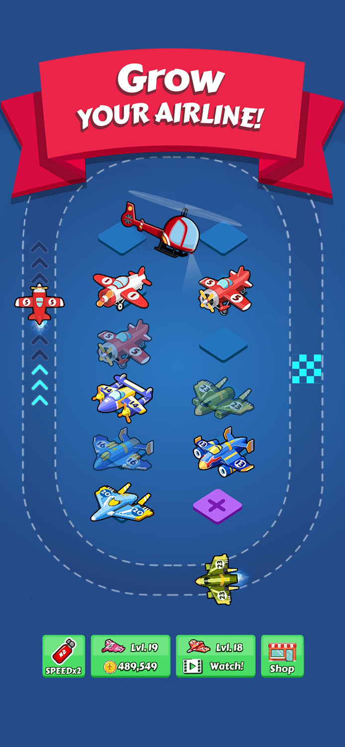 Merge Planes Idle Tycoon