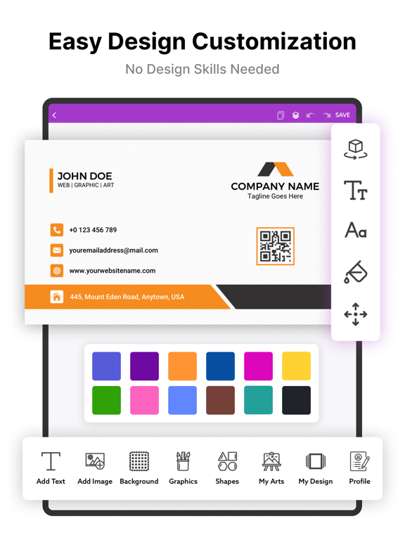 Screenshot #4 pour Business Card Maker, Creator