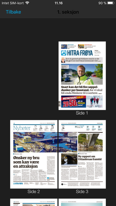 Hitra-Frøya eAvis Screenshot