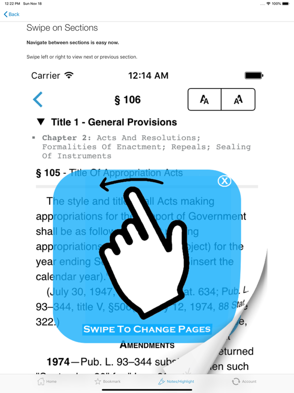 PA Vehicle Code Title 75 iPad screenshot 10 - Reference app