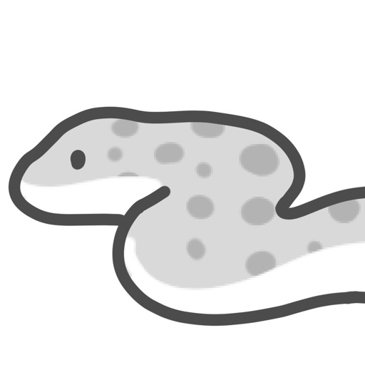 gray snake sticker