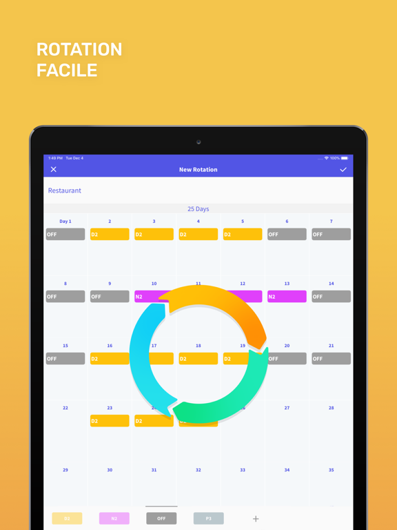 Screenshot #6 pour Shift Days - Planning Travail