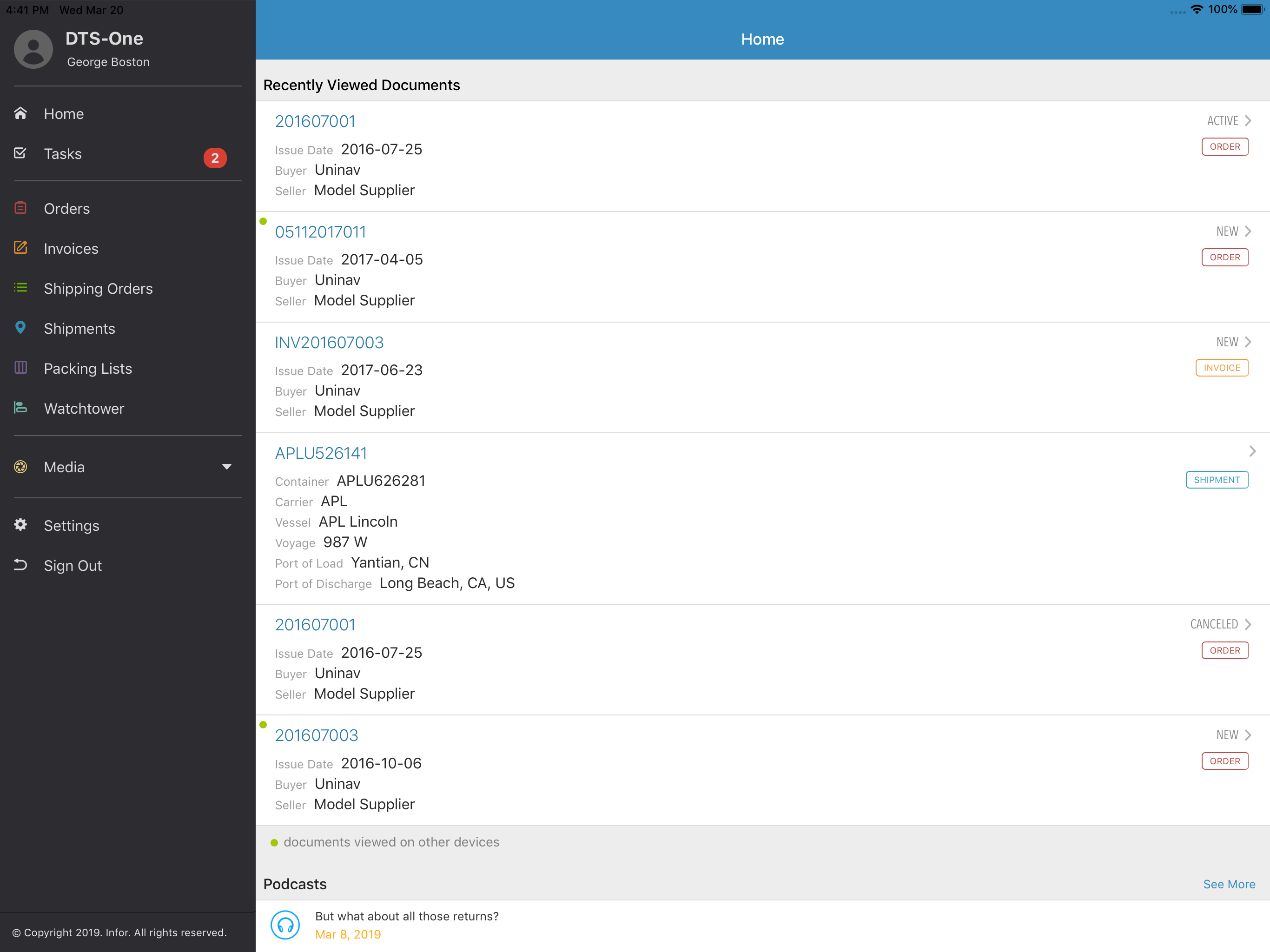 Infor Nexus Mobile screenshot 5