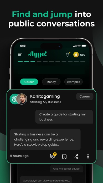 Ayyo! The First Social Chat AI Screenshot