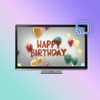 Birthday backgrounds on TV