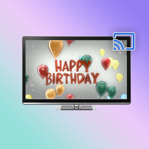 Birthday backgrounds on TV icon