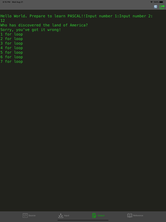 Screenshot #5 pour Pascal Programming Compiler