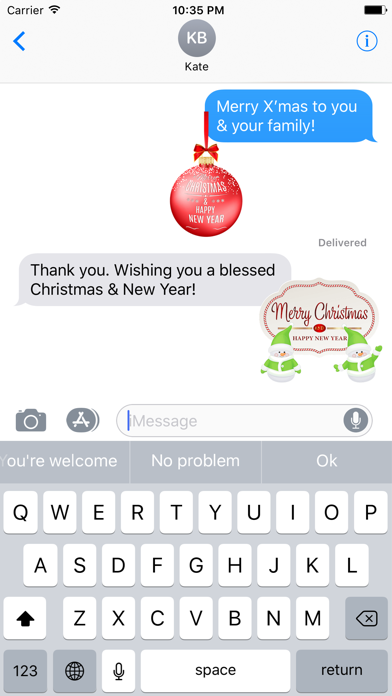 Christmas Greetings Sticker Screenshot
