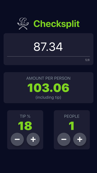 Check-Split screenshot