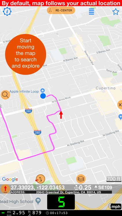 Speedometer 55 GPS Speed & HUD screenshot-9