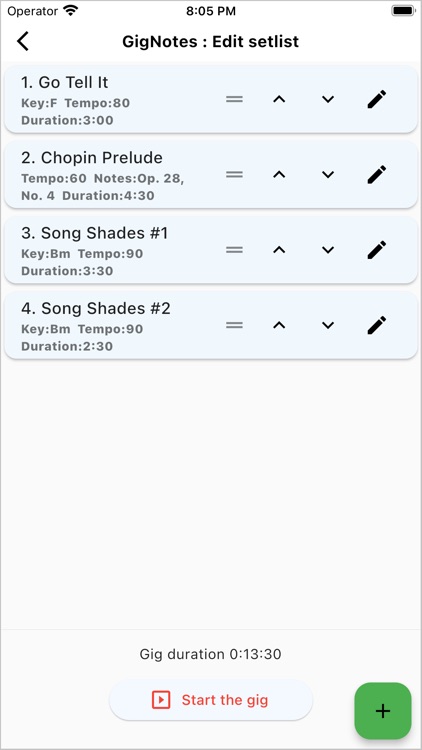 GigNotes Music Setlist Manager