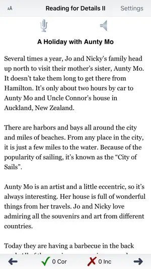 Reading for Details II screenshot 1