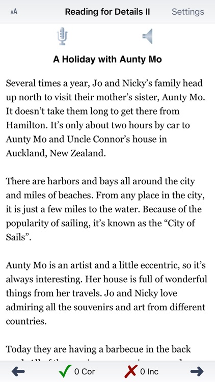 Reading for Details II