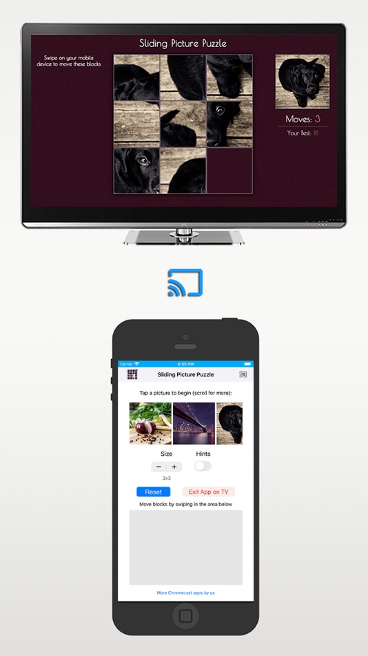 Sliding Picture Puzzle on TV - 1.4 - (iOS)