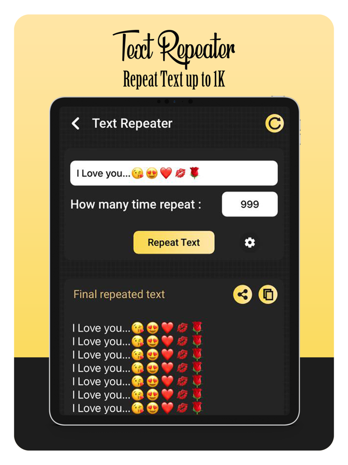 Text Repeater - Repeat Text 1K