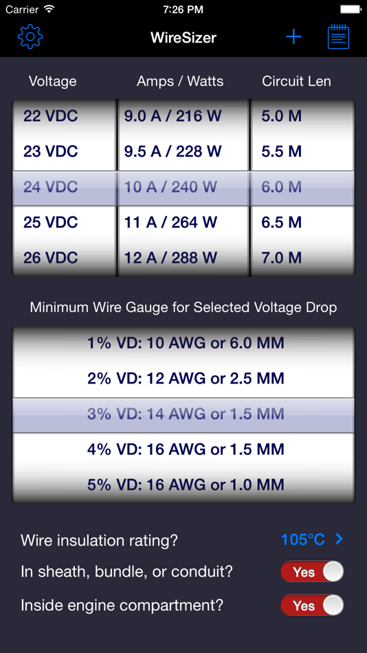 #3. WireSizer (iOS) Podle: Juggernaut Technology, Inc.