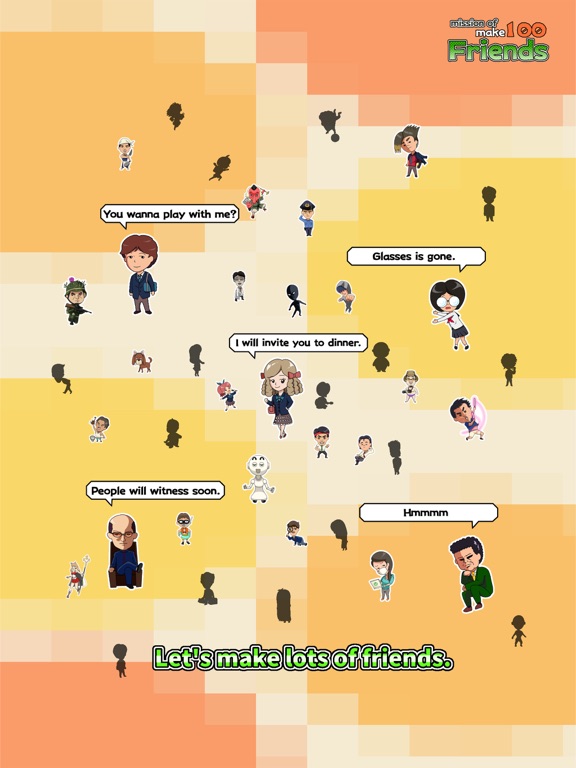 mission of make100 Friends iPad screenshot