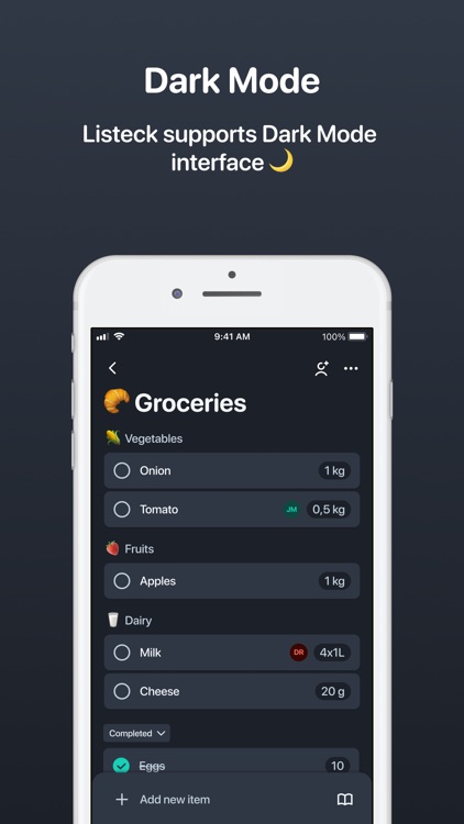 Listeck - Better Shopping List