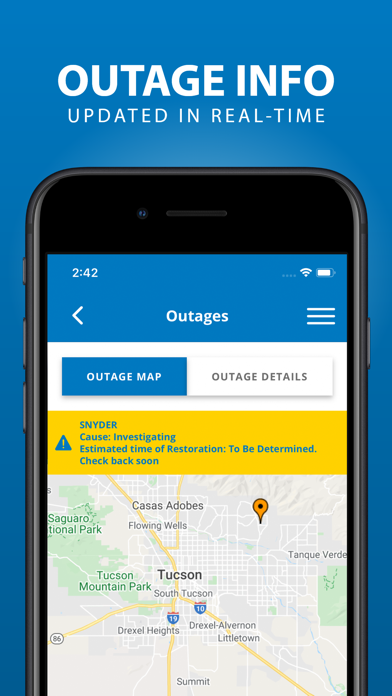 Tucson Electric Power Screenshot