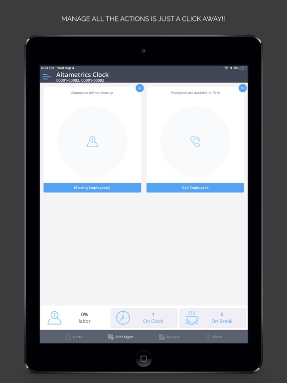 Altametrics Clock iPad screenshot 5 - Business app