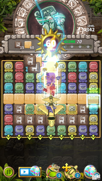 Glyph of Maya Match 3 Puzzle Screenshot