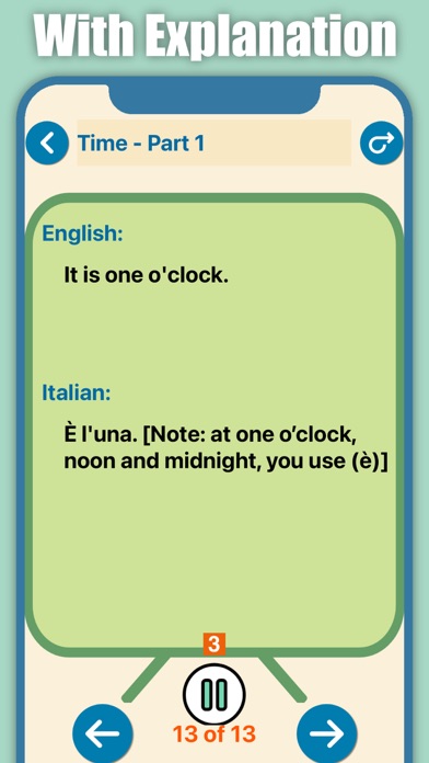 Learn Italian for Beginners Screenshot