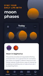 moon phase calendar app: luna iphone screenshot 2