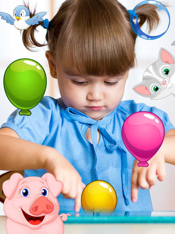 Balloon pop - toddler games iPad screenshot 4 - Education app
