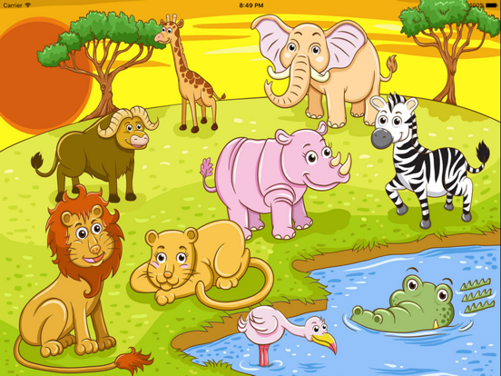 Screenshot #4 pour Animal Jigsaws Flash Cards