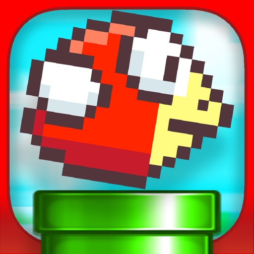 Jumpy Red Bird - Tube Hopper icon