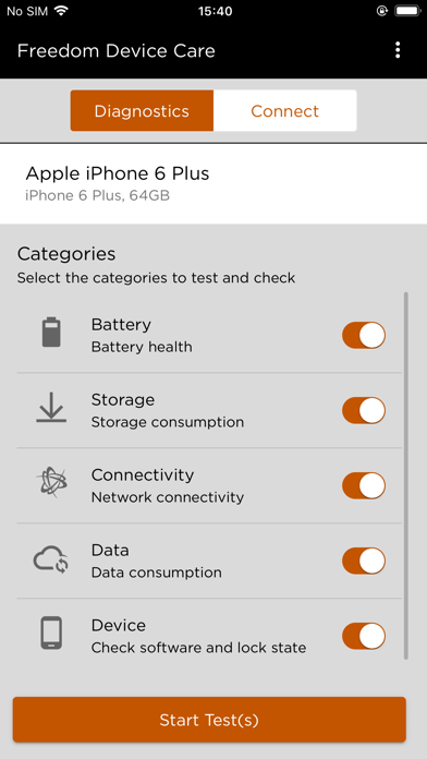 Freedom Device Care Screenshot