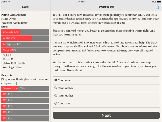 Evertree Inn iPad app afbeelding 2