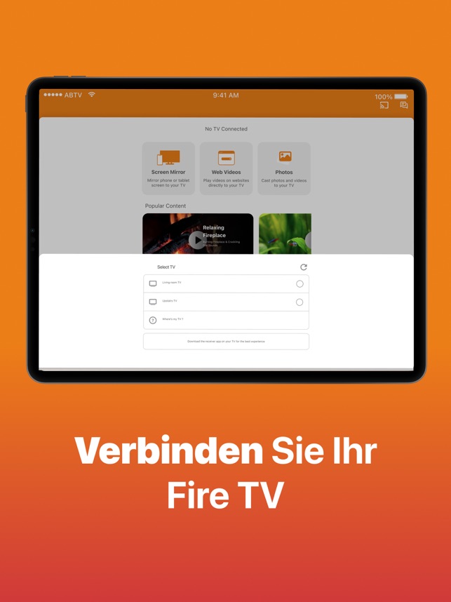 Screen Mirroring for Fire TV® im App Store