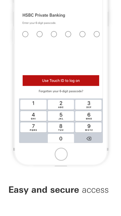 HSBC Private Banking Singapore Screenshot