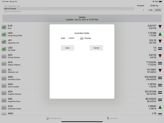 Screenshot #6 pour Taux de change. Convertir