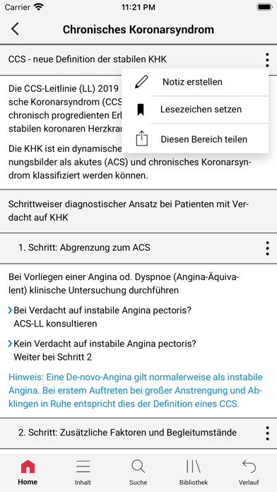 DGK Pocket-Leitlinien Screenshot
