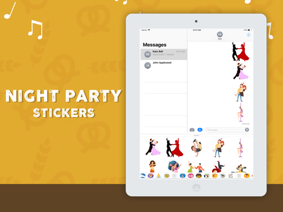 Screenshot #4 for Night Party Stickers