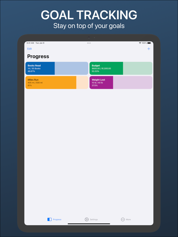 Screenshot #4 pour Progress - Goal Tracker