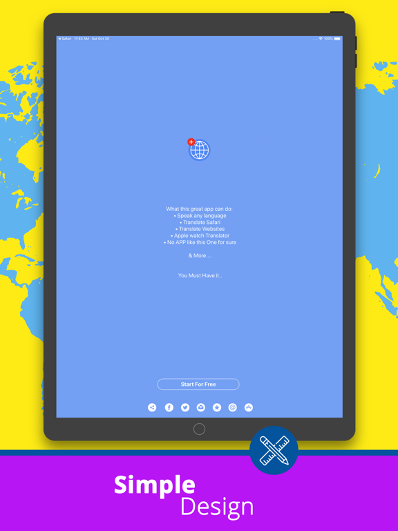 Translate Voice App Translator iPad screenshot 8 - Productivity app